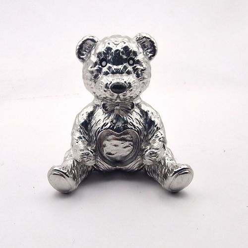 Teddy bear memorial ornament with space for resin